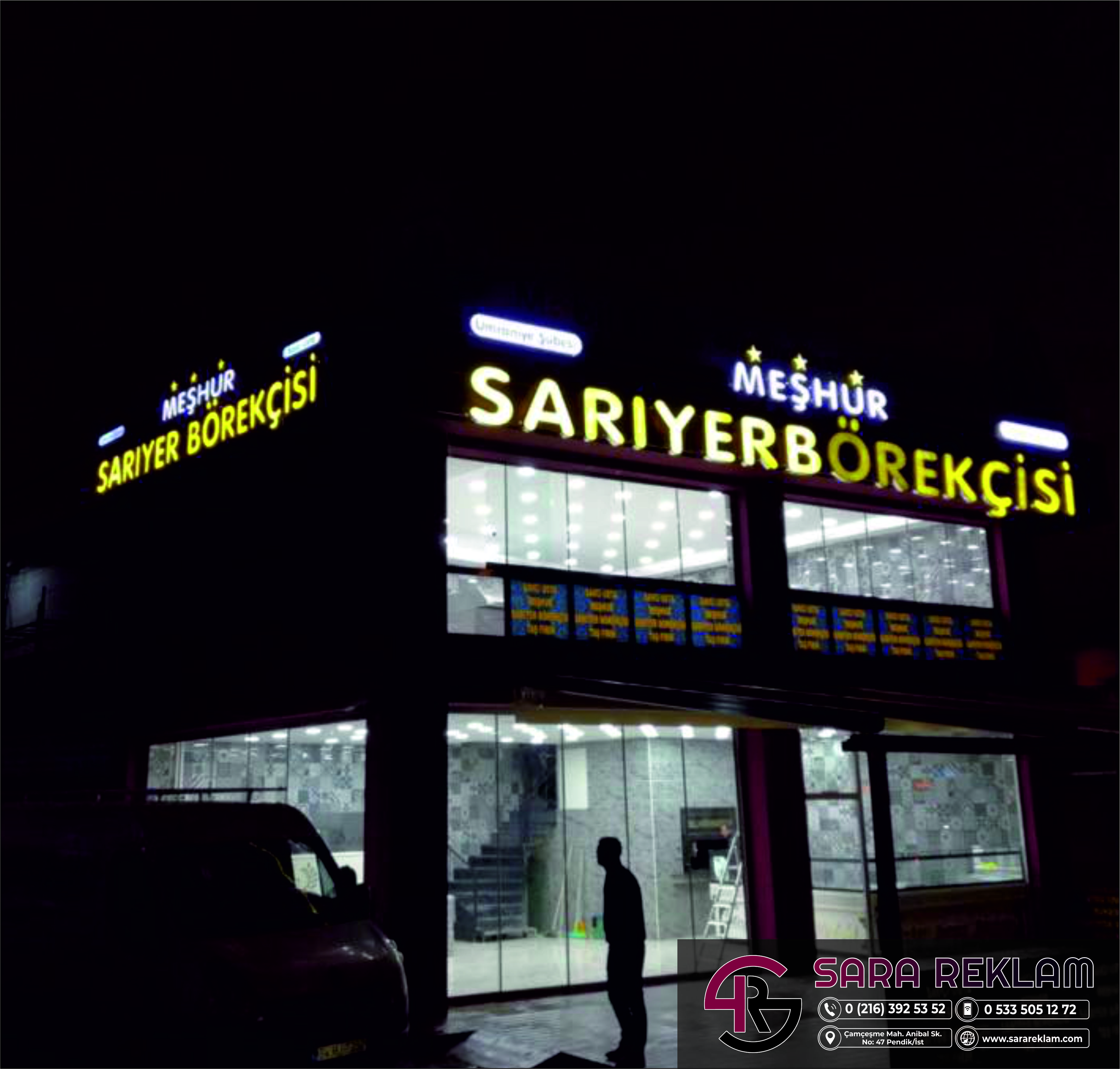  ışıklı harf sara reklam